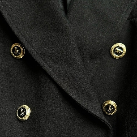 ZARA Double Breasted Blazer Jacket Black Blogger Favorite Size Small S - Picture 14 of 16